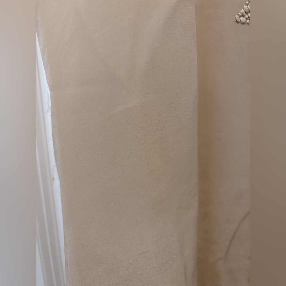 Massimo Dutti SILK Embroidered V-neck Blouse - Size 4 - Picture 8 of 9